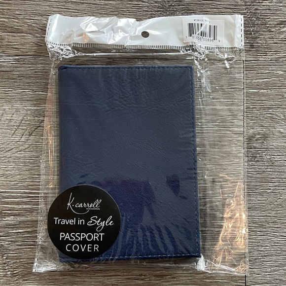 NWT K•Carroll “Blue” Passport Cover as an added protection for your passport - Picture 7 of 8
